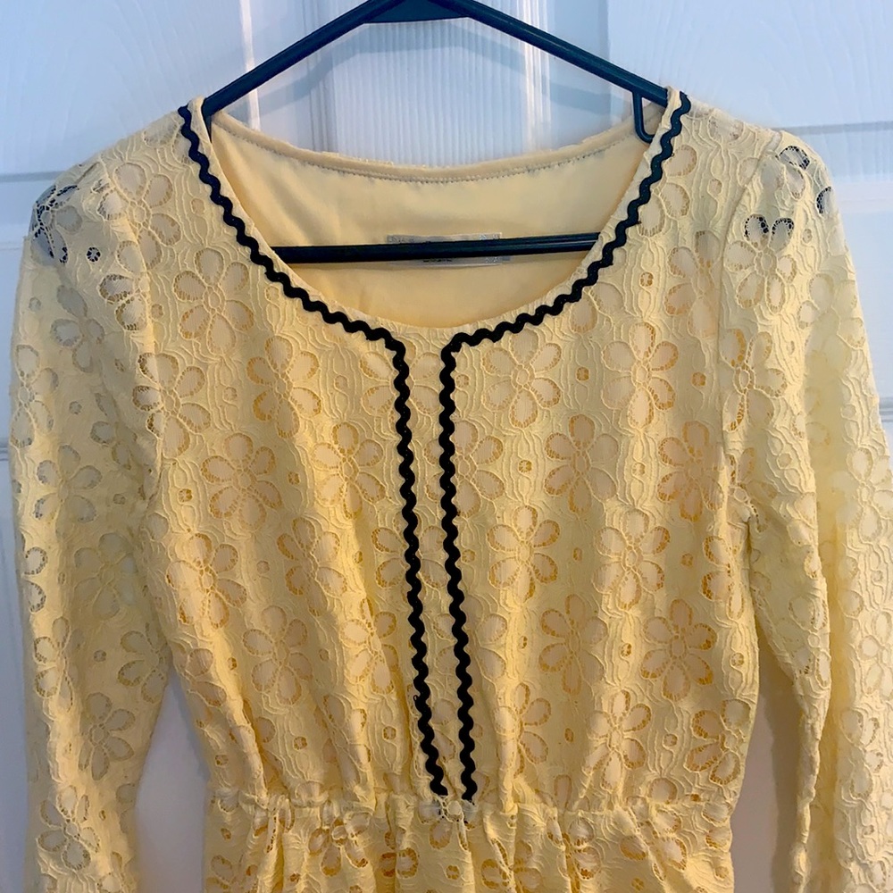 Ruidiya Yellow Lace Floral Dress - Picture 6 of 6
